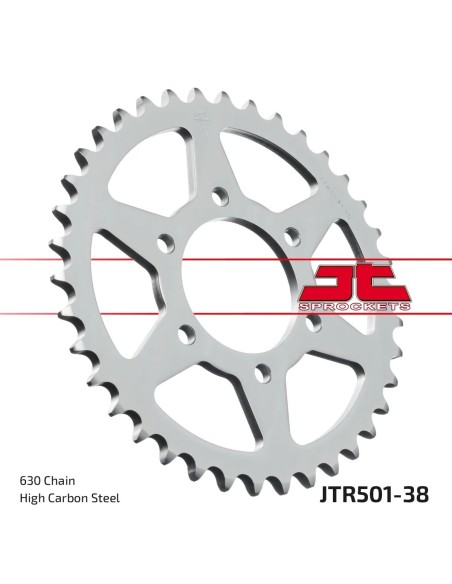 corona moto jt sprockets de acero de 38 dientes jtr501 38