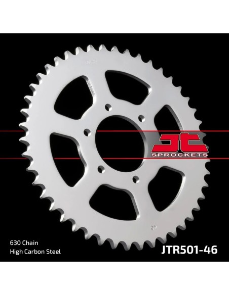 corona moto jt sprockets de acero de 46 dientes jtr501 46