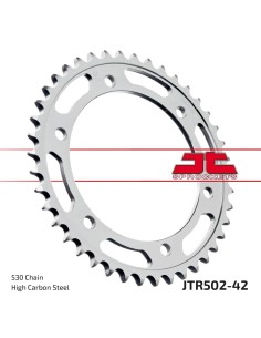 corona moto jt sprockets de acero de 42 dientes jtr502 42