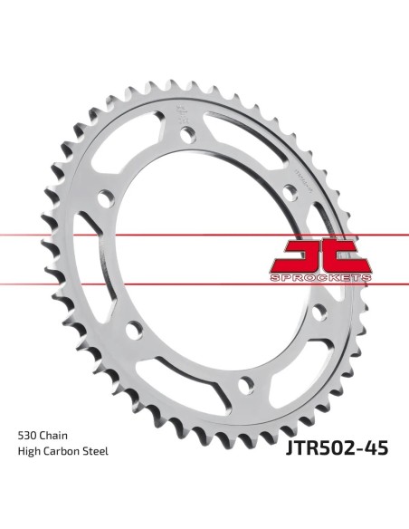 corona moto jt sprockets de acero de 45 dientes jtr502 45
