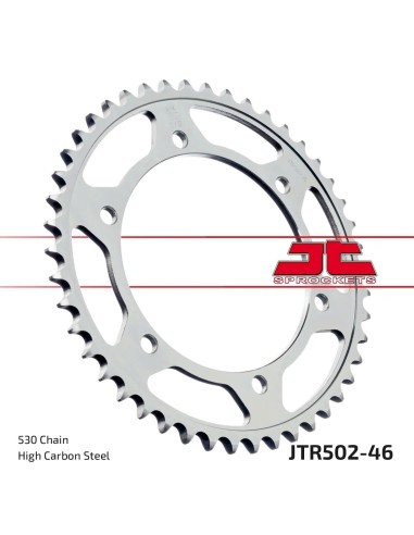 corona moto jt sprockets de acero de 46 dientes jtr502 46