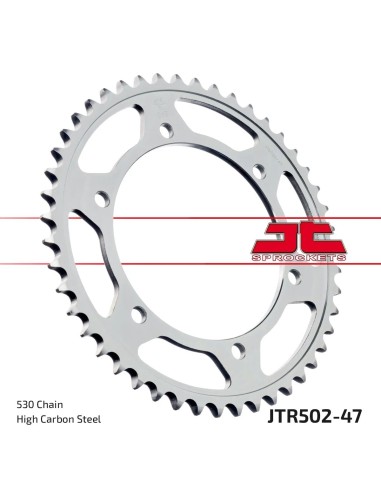 corona moto jt sprockets de acero de 47 dientes jtr502 47