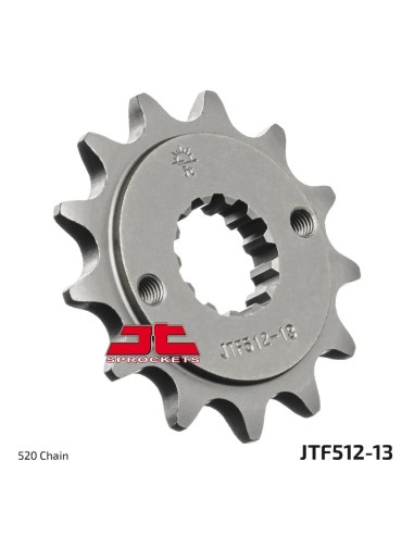 pinon de moto jt sprockets acero 13 dientes p 520 jtf512 13