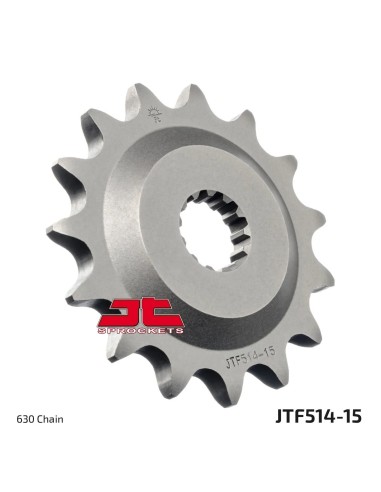 pinon de moto jt sprockets acero 15 dientes p 520 jtf514 15