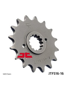pinon de moto jt sprockets acero 16 dientes p 520 jtf516 16