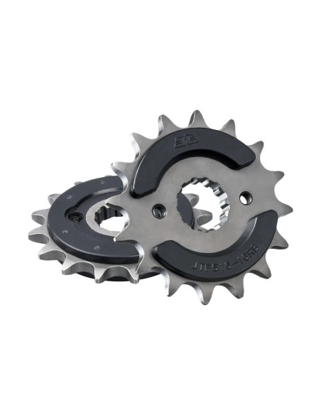 pinon de moto jt sprockets con goma 16 dientes p 520 jtf516 16rb