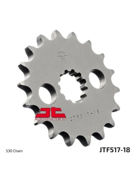 pinon de moto jt sprockets acero 18 dientes p 530 jtf517 18