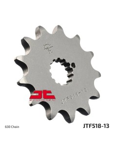pinon de moto jt sprockets acero 13 dientes p 630 jtf518 13