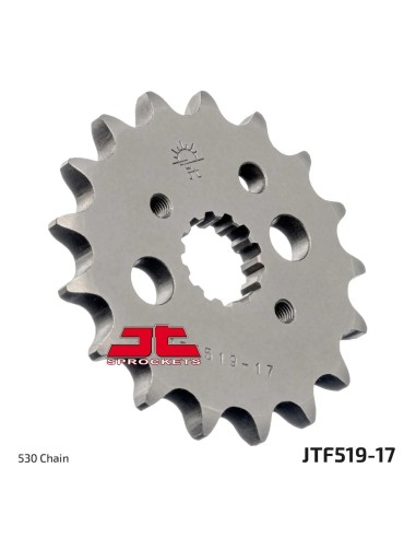 pinon de moto jt sprockets acero 17 dientes p 530 jtf519 17