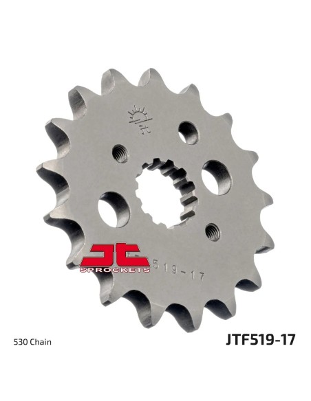 pinon de moto jt sprockets acero 17 dientes p 530 jtf519 17