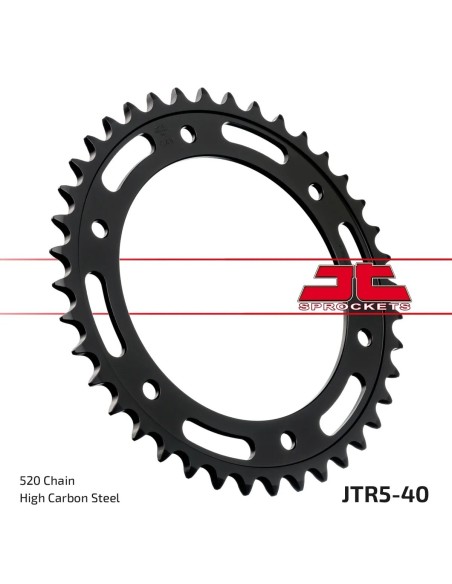 corona moto jt sprockets de acero de 40 dientes jtr5 40