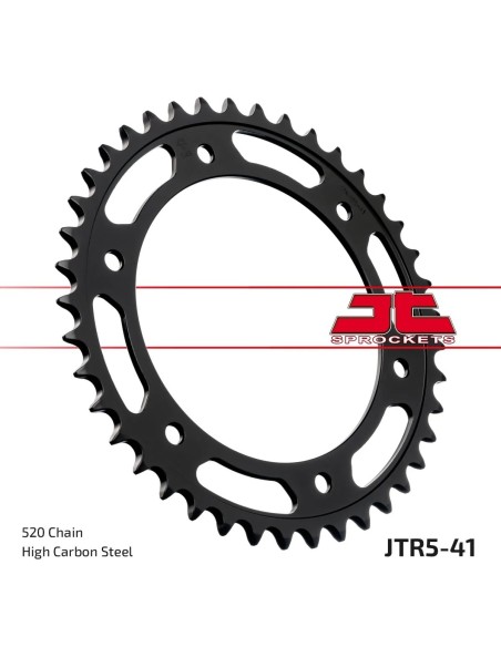 corona moto jt sprockets de acero de 41 dientes jtr5 41