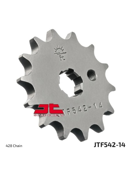 pinon moto jt sprockets acero 14 dientes jtf542 14