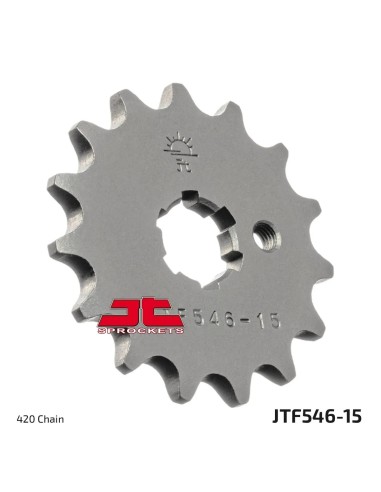 pinon de moto jt sprockets acero 15 dientes p 420 jtf546 15