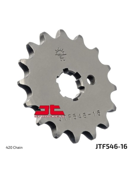 pinon de moto jt sprockets acero 16 dientes p 420 jtf546 16