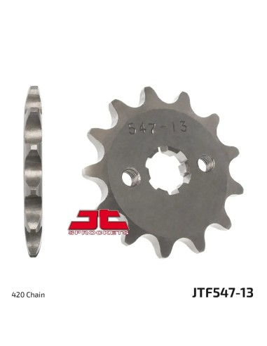 pinon moto jt sprockets acero 13 dientes jtf547 13