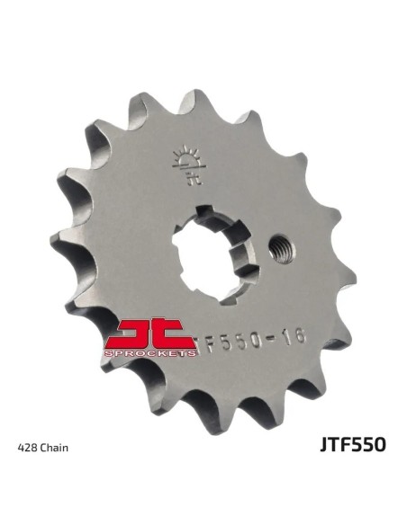 corona moto de acero jt sprockets jtf550