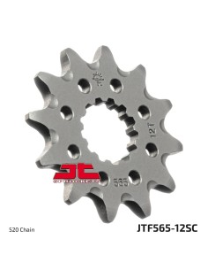 pinon de moto jt sprockets acero 12 dientes p 520 jtf565 12sc