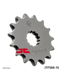pinon de moto jt sprockets acero 15 dientes p 530 jtf566 15