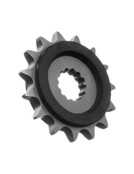 pinon moto jt sprockets acero con goma 15 dientes p 530 jtfrb566 15rb