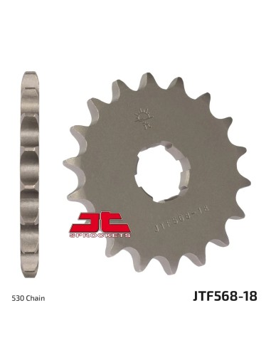pinon moto jt sprockets acero 18 dientes jtf568 18