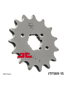 pinon de moto jt sprockets acero 15 dientes p 520 jtf569 15