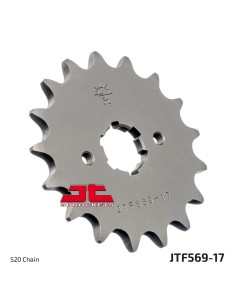 pinon de moto jt sprockets acero 17 dientes p 520 jtf569 17