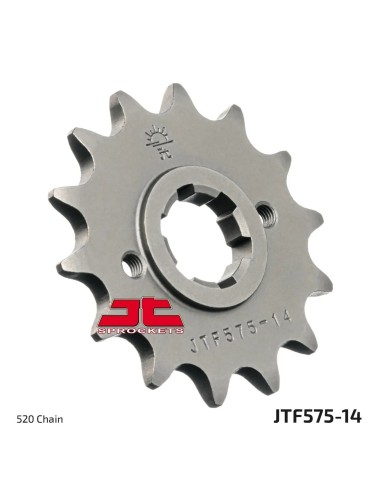 pinon de moto jt sprockets acero 14 dientes p 520 jtf575 14