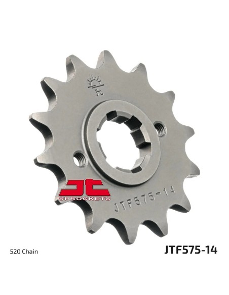 pinon de moto jt sprockets acero 14 dientes p 520 jtf575 14