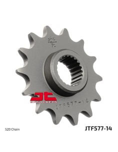 pinon de moto jt sprockets acero 14 dientes p 520 jtf577 14