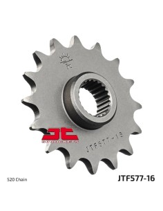 pinon de moto jt sprockets acero 16 dientes p 520 jtf577 16