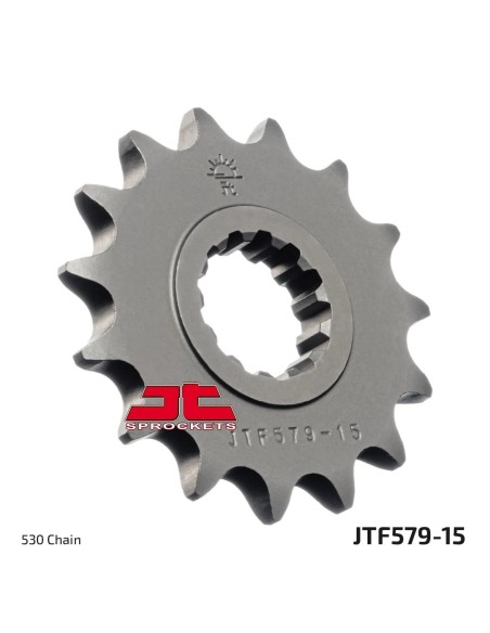 pinon de moto jt sprockets acero 15 dientes p 530 jtf579 15
