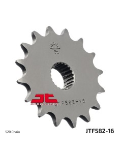 pinon de moto jt sprockets acero 16 dientes p 520 jtf582 16