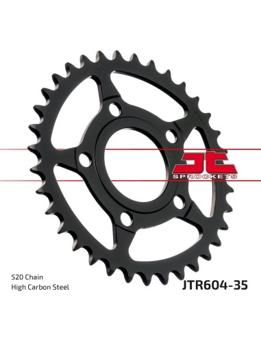 corona moto jt sprockets de acero de 35 dientes jtr604 35