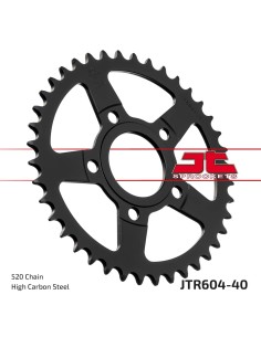 corona moto jt sprockets de acero de 40 dientes jtr604 40