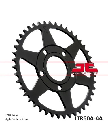 corona moto jt sprockets de acero de 44 dientes jtr604 44