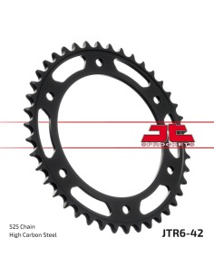 corona moto jt sprockets de acero de 42 dientes jtr6 42