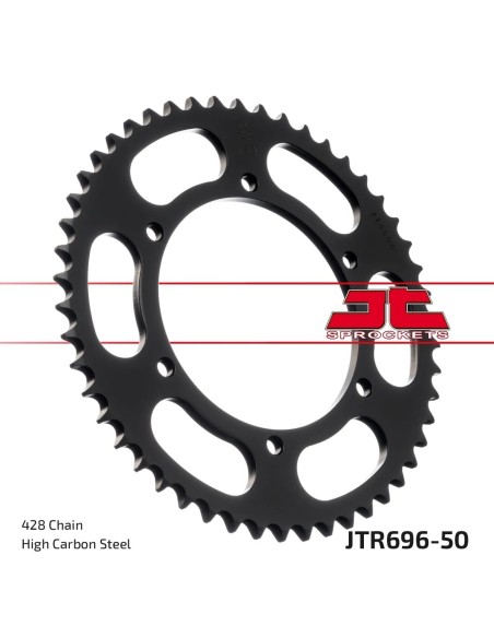 corona moto jt sprockets de acero de 50 dientes jtr696 50