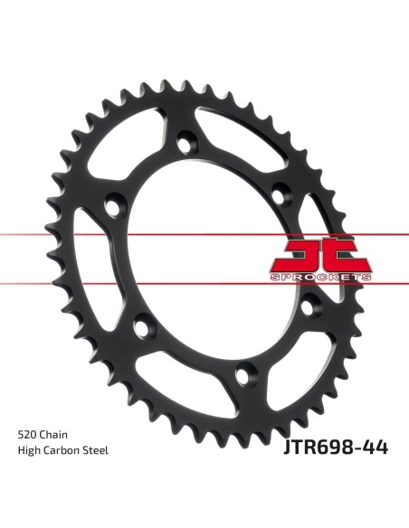 corona moto jt sprockets de acero de 44 dientes jtr698 44