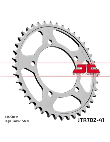 corona moto jt sprockets de acero de 41 dientes jtr702 41
