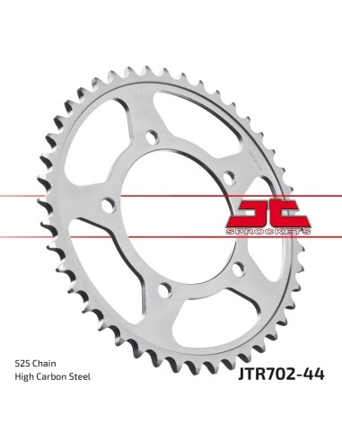 corona moto jt sprockets de acero de 44 dientes jtr702 44