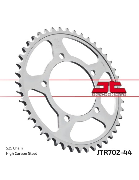 corona moto jt sprockets de acero de 44 dientes jtr702 44