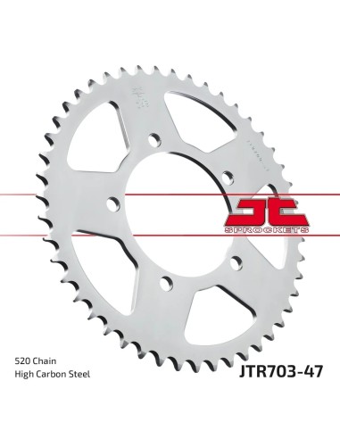 corona moto jt sprockets de acero de 47 dientes jtr703 47