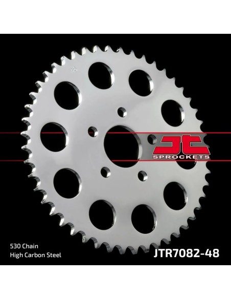 corona moto jt sprockets de acero de 48 dientes jtr7082 48
