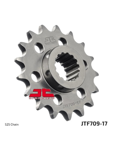pinon de moto jt sprockets acero 17 dientes p 252 jtf709 17