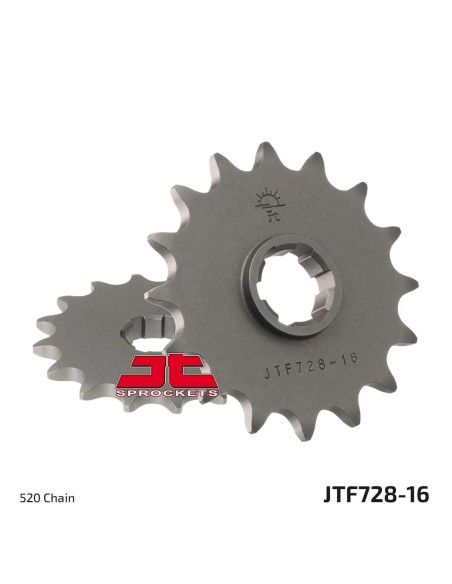 pinon moto jt sprockets acero 16 dientes jtf728 16