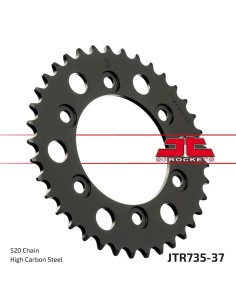 corona moto jt sprockets de acero de 37 dientes jtr735 37
