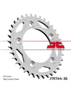 corona moto jt sprockets de acero de 36 dientes jtr744 36