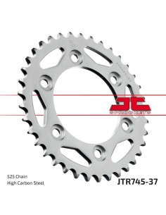 corona moto jt sprockets de acero de 37 dientes jtr745 37