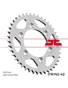 corona moto jt sprockets de acero de 42 dientes jtr745 42
